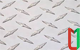 Рифлёный алюминиевый лист апельсиновая корка 3х300х1500 мм АМг2НР анодированный