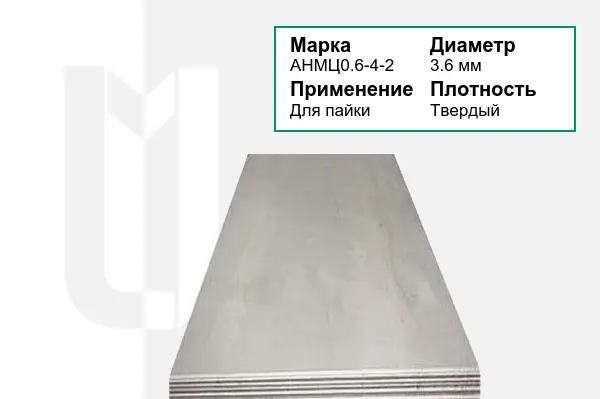 Припой АНМЦ0.6-4-2 3,6 мм медно-никелевый